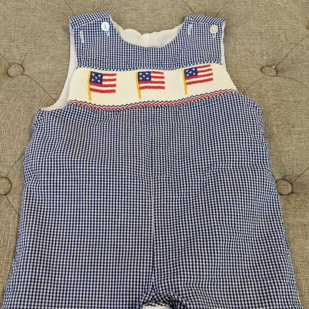Boys 9m American flag shortall
